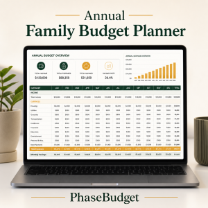 Annual Family Budget Planner