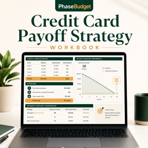 Credit Card Payoff Strategy Workbook