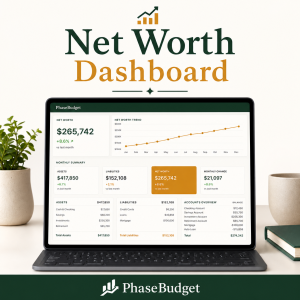 Net Worth Dashboard Spreadsheet