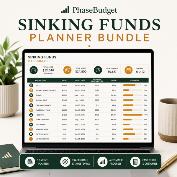 Sinking Funds Planner Bundle
