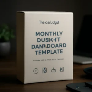 Monthly Budget Dashboard Template