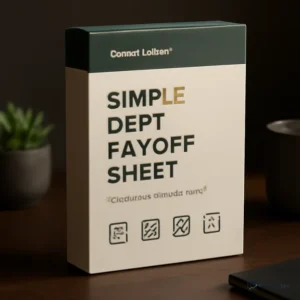 Simple Debt Payoff Sheet