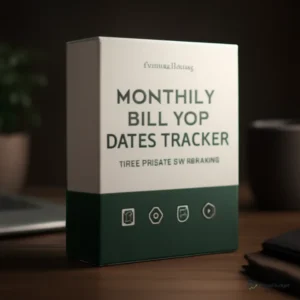 Monthly Bill Due Dates Tracker