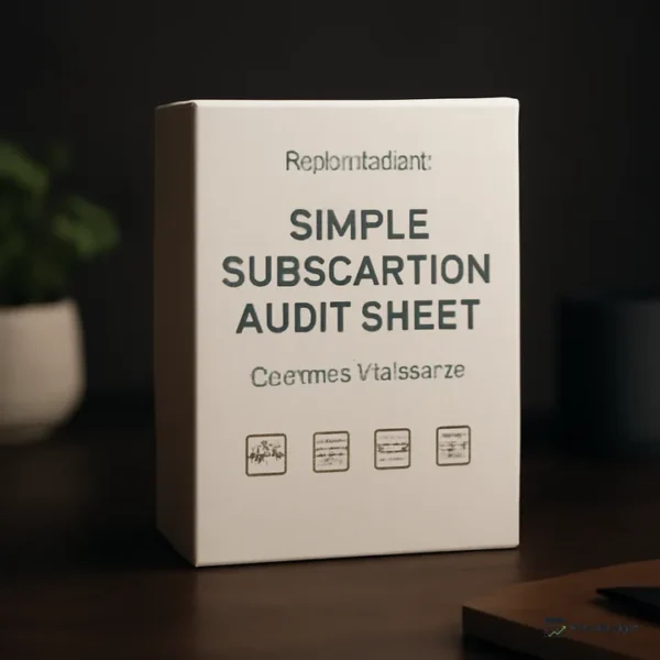 Simple Subscription Audit Sheet