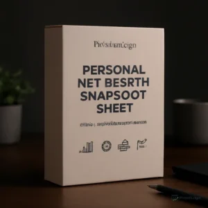 Personal Net Worth Snapshot Sheet