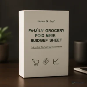 Family Grocery and Meal Budget Sheet